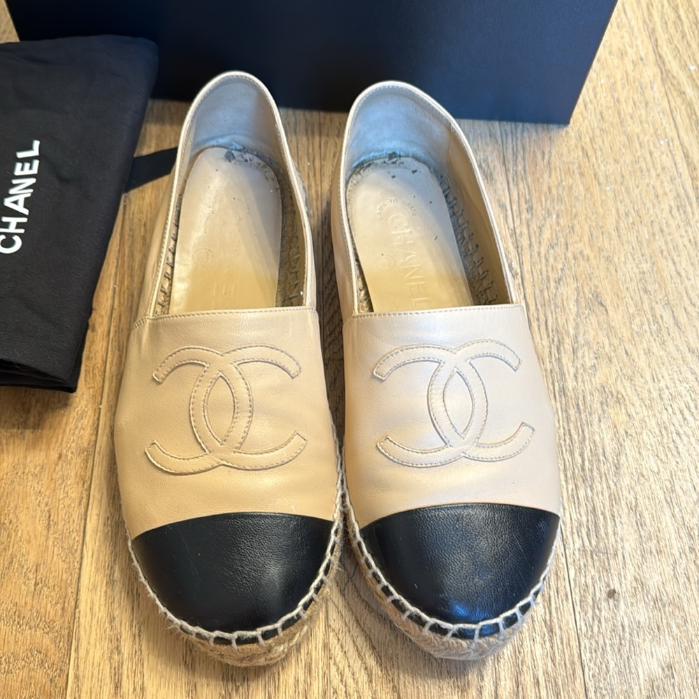 Chanel Lambskin Espadrille - 37 - Picture 3 of 9